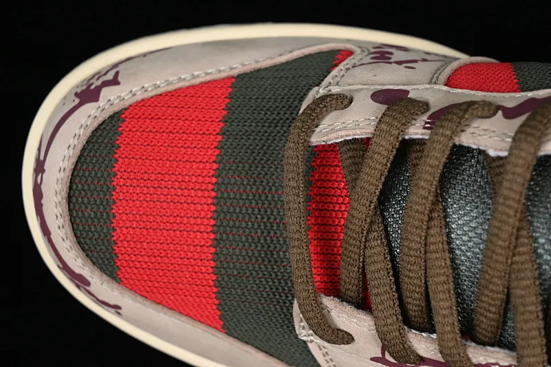 All Categories Nk SB Dunk Series Nk SB Dunk Low Low-top sneakers Pure original version Nk Dunk SB Low "Freddy Krueger" A Nightmare on Elm Street SB low-top sports and leisure sneakers 313170-202